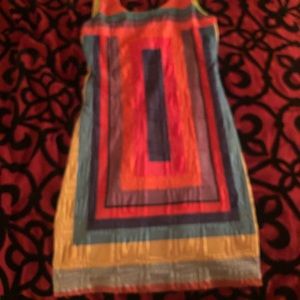 Fun flirty colorful mini dress